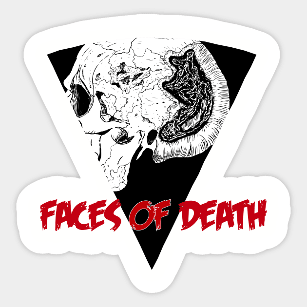 FACES OF DEATH Sticker by theanomalius_merch